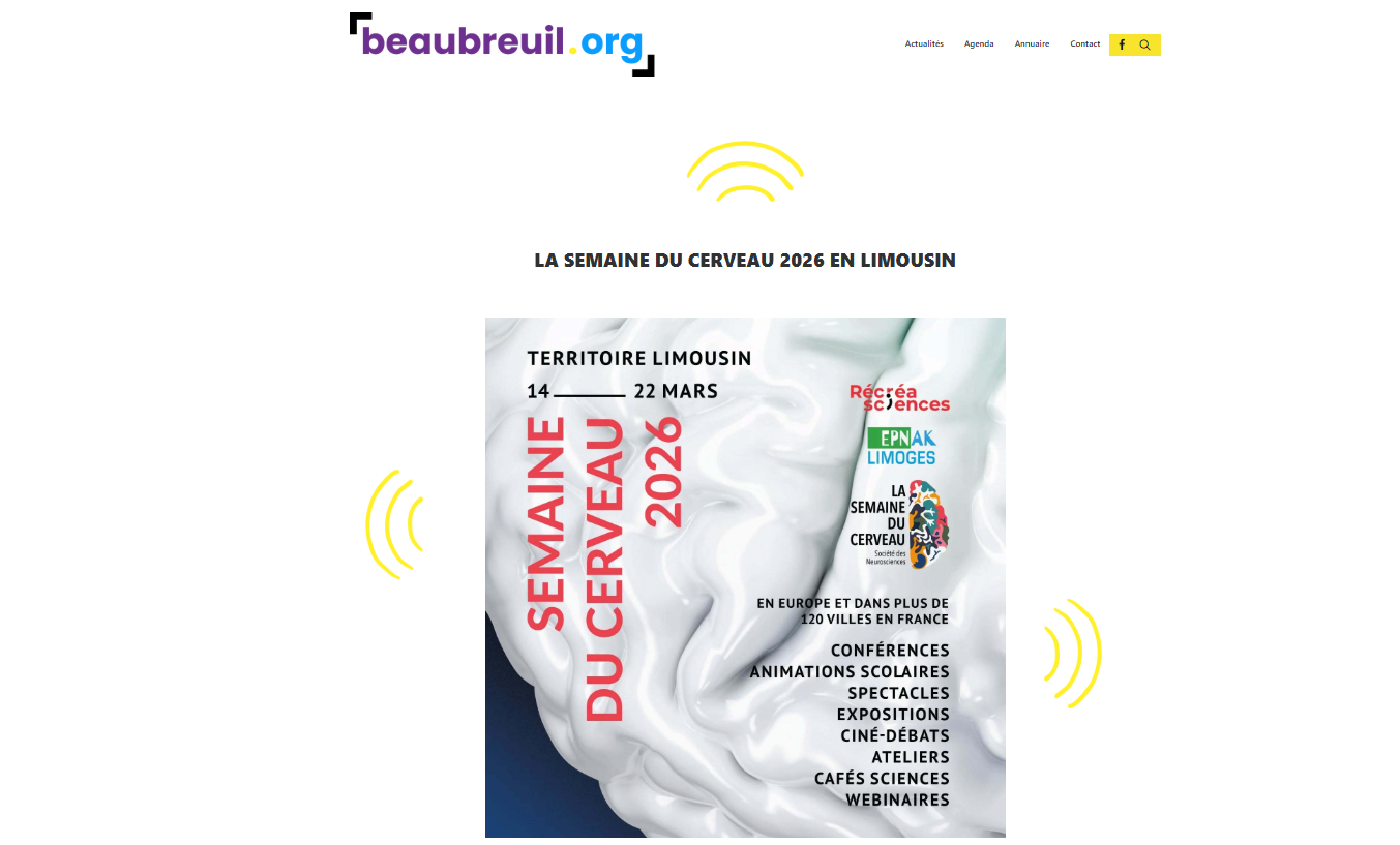 La Semaine du Cerveau 2026 en Limousin (BEAUBREUIL.ORG)